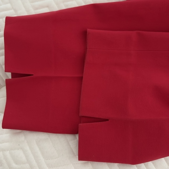 Carlisle Vintage Bold Red Flat Front Straight Leg Cotton Pants. Size 4 - Picture 5 of 10